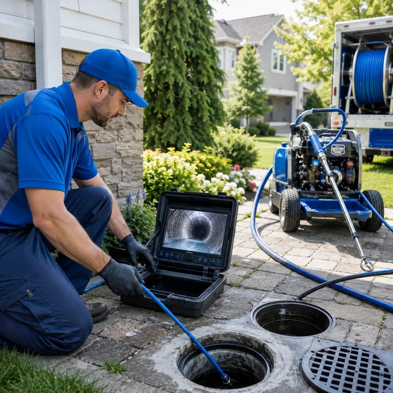 Outdoor drain cleaning professionals serving Hankamer, TX