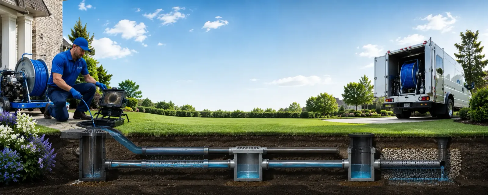 Outdoor drain cleaning information for Hankamer, TX