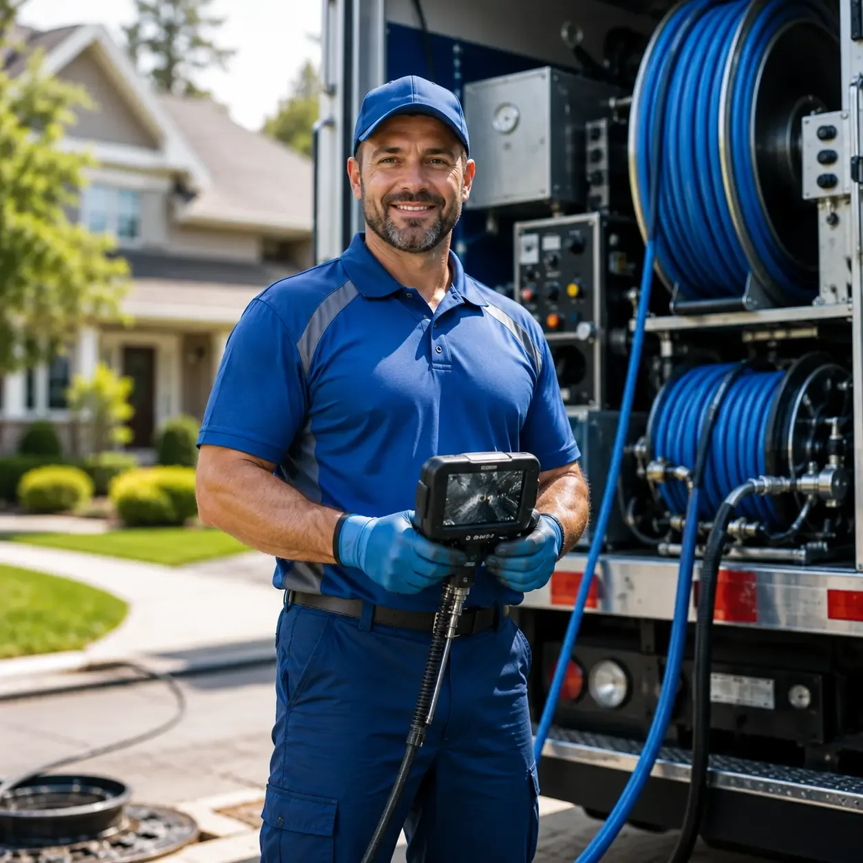 Local outdoor drain cleaning specialists in Hankamer, TX